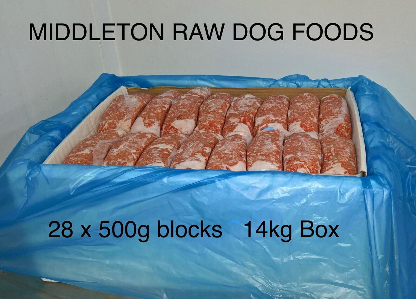 Dog Food Frozen Chicken Mince 28x 500g Chubs 14kg box. BARF RAW DIET delivered