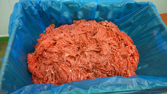 Dog Food Frozen Chicken Mince with Offal 40x 500g bags 20kg box. BARF RAW DIET